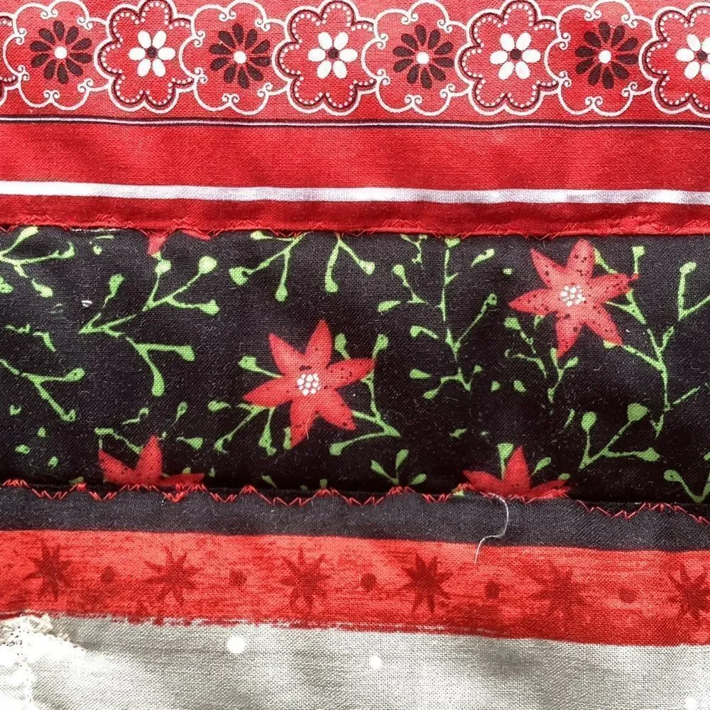 NWT. Hand Crafted  Joy to the World Lap Quilt